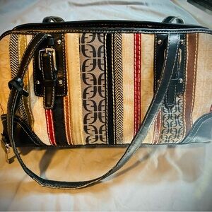 Fossil Multicolor Striped Shoulder Bag